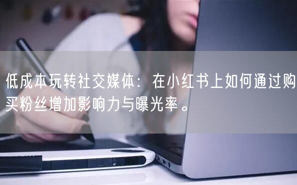 低成本玩转社交媒体：在小红书上如何通过购买粉丝增加影响力与曝光率。