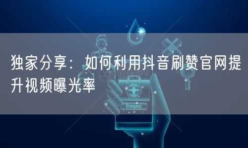 独家分享：如何利用抖音刷赞官网提升视频曝光率